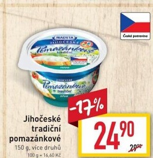 Tradiční pomazánkové Jihočeské Madeta