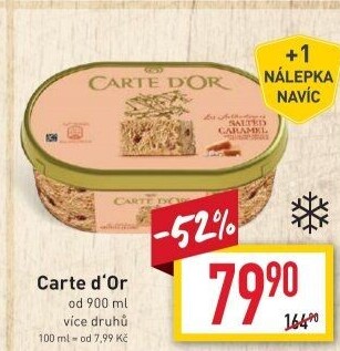 Zmrzlina ve vaničce Carte D'