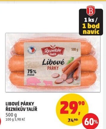 Párky libové Řezníkův talíř