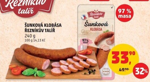 Šunková klobása Řezníkův talíř