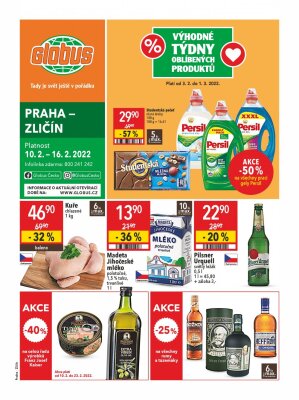 akční leták Globus 10.2.2022-16.2.2022