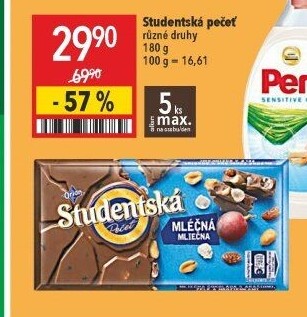 Čokoláda Studentská pečeť Orion