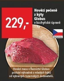 Hovězí pečeně z kýty Globus