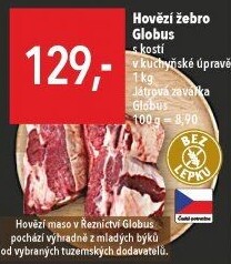Hovězí žebra s kostí Globus