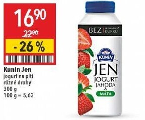 Nápoj Jen jogurt Kunín