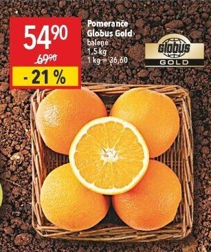 Pomeranče Globus Gold