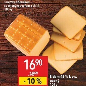 Sýr Eidam uzený 45%