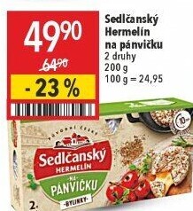 Sýr Hermelín na pánvičku Sedlčanský