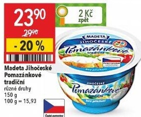 Tradiční pomazánkové Jihočeské Madeta