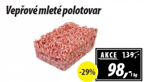 Maso mleté vepřové