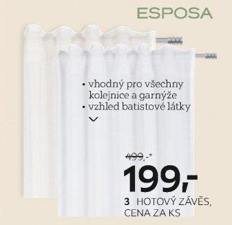 HOTOVÝ ZÁVĚS