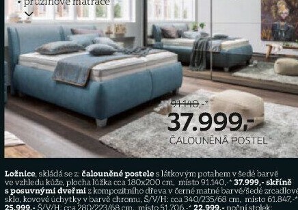 ČALOUNĚNÁ POSTEL
