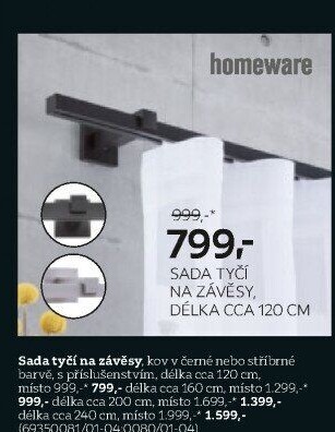 SADA TYČÍ NA ZÁVĚSY