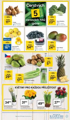 akční leták Tesco 16.2.2022-22.2.2022