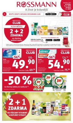 akční leták ROSSMANN drogerie 16.2.2022-1.3.2022