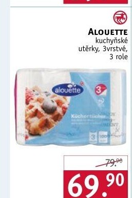 Kuchyňské utěrky 3vrstvé Alouette