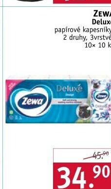 Papírové kapesníčky 3vrstvé Deluxe Zewa