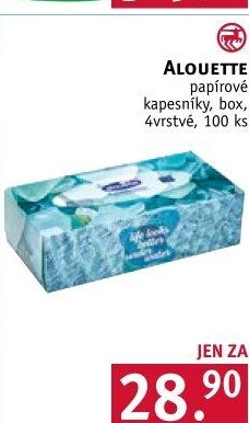 Papírové kapesníčky 4vrstvé Alouette - box