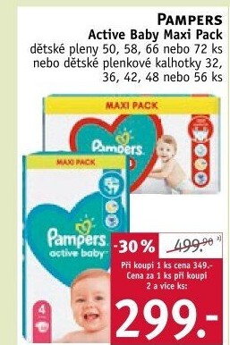 Pleny dětské Active Baby Pampers