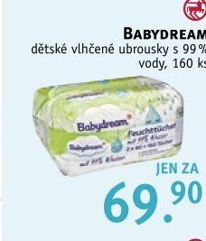 Vlhčené ubrousky dětské 99 % vody Babydream
