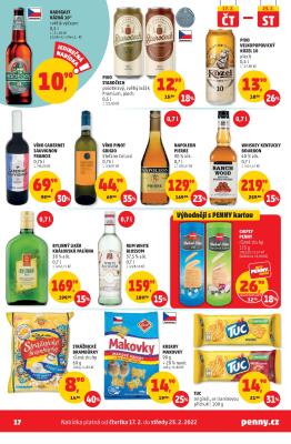 akční leták Penny Market 17.2.2022-23.2.2022