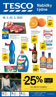akční leták Tesco 16.2.2022-22.2.2022