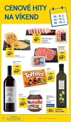 akční leták Tesco 16.2.2022-22.2.2022