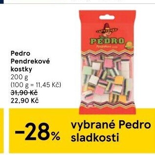 Bonbony lékořicové Pedro