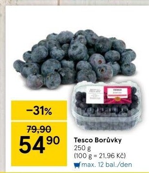 Borůvky Tesco