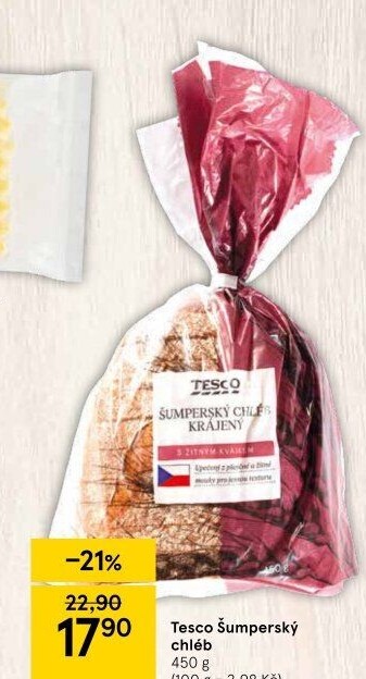 Chléb Šumperský Tesco
