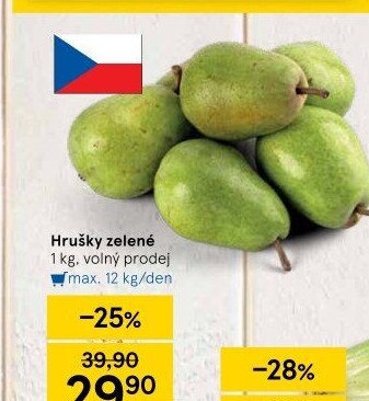 Hrušky zelené