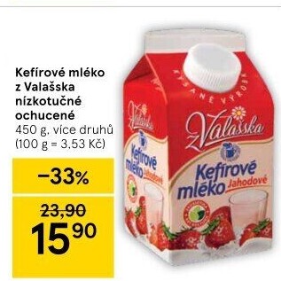 Kefírové mléko ochucené Mlékárna Valašské Meziříčí