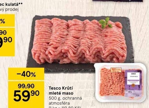 Krůtí mleté maso Tesco