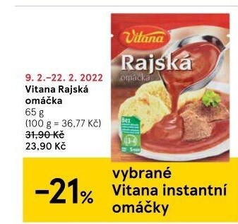 Omáčky instantní Vitana
