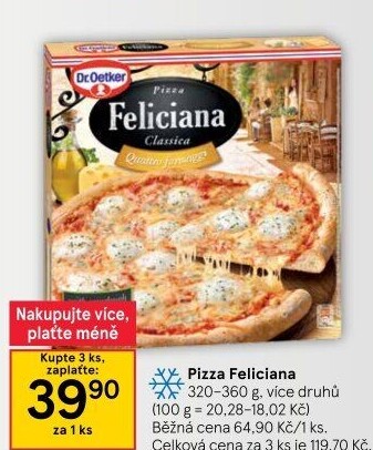Pizza mražená FelicianaDr. Oetker