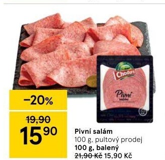 Salám pivní Beskydské uzeniny Chodura