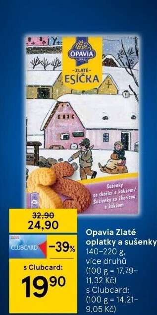 Sušenky Zlaté Opavia - boxy