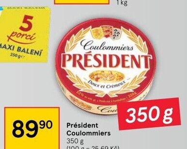 Sýr Coulommiers Président