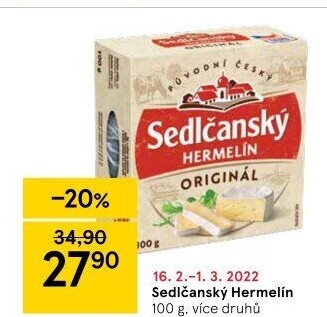 Sýr Hermelín Sedlčanský