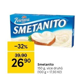 Sýr tavený Smetanito Želetava