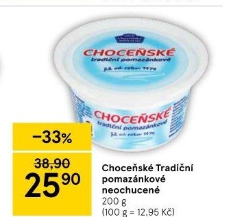 Tradiční pomazánkové Choceňské