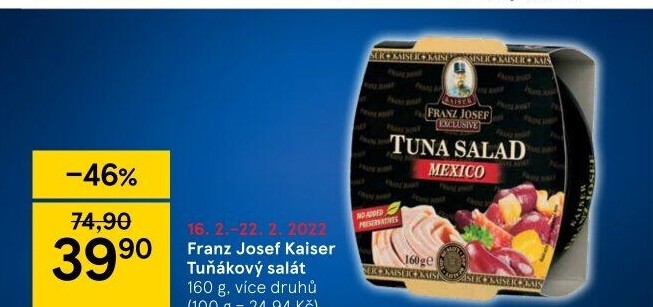 Tuňákový salát Exclusive Franz Josef Kaiser