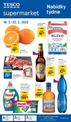 akční leták Tesco 16.2.2022-22.2.2022