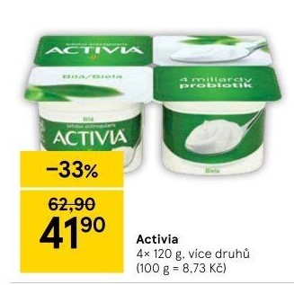 Bílý jogurt Activia Danone