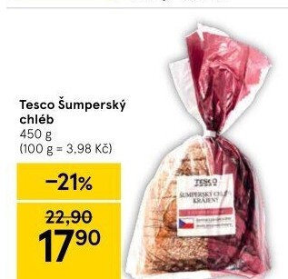 Chléb Šumperský Tesco