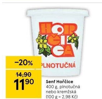 Hořčice plnotučná Senf