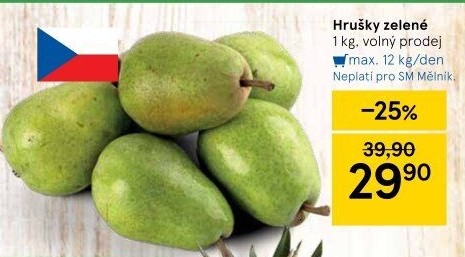 Hrušky zelené