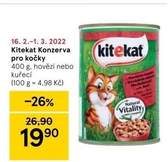 Konzerva pro kočky Kitekat