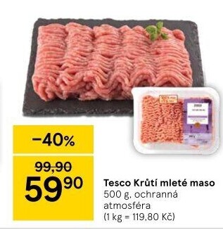 Krůtí mleté maso Tesco
