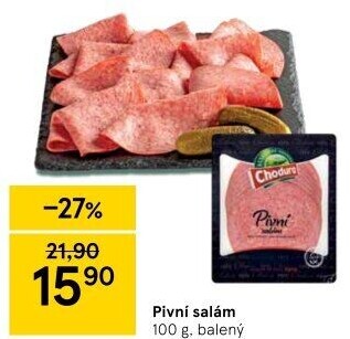 Salám pivní Beskydské uzeniny Chodura